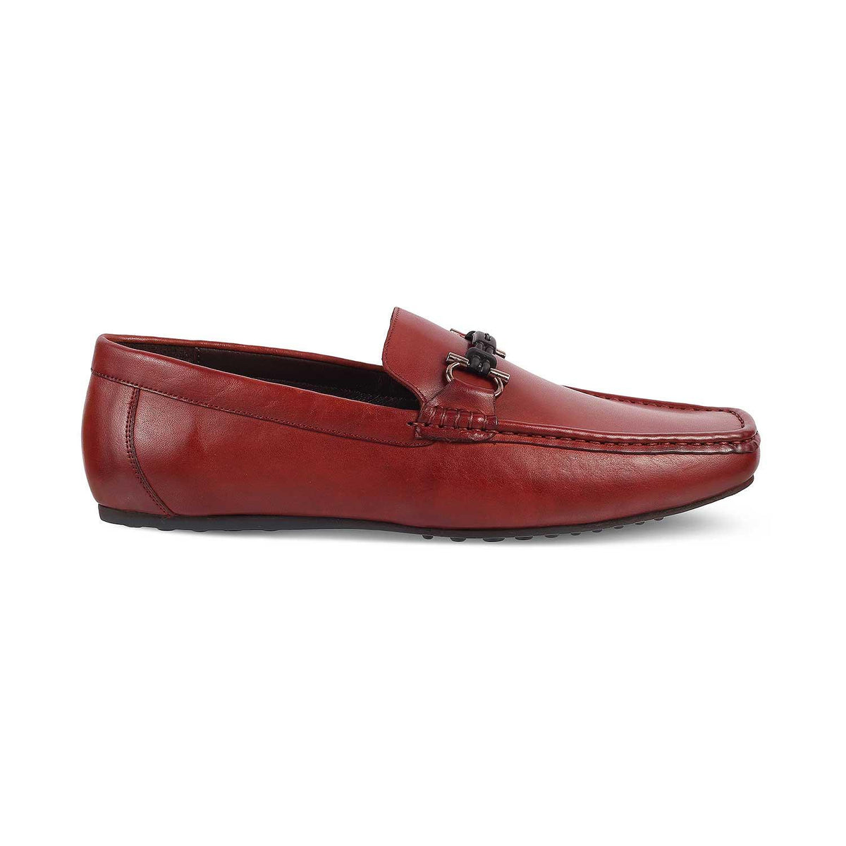 The Proter Wine Men's Leather Driving Loafers Tresmode - Tresmode