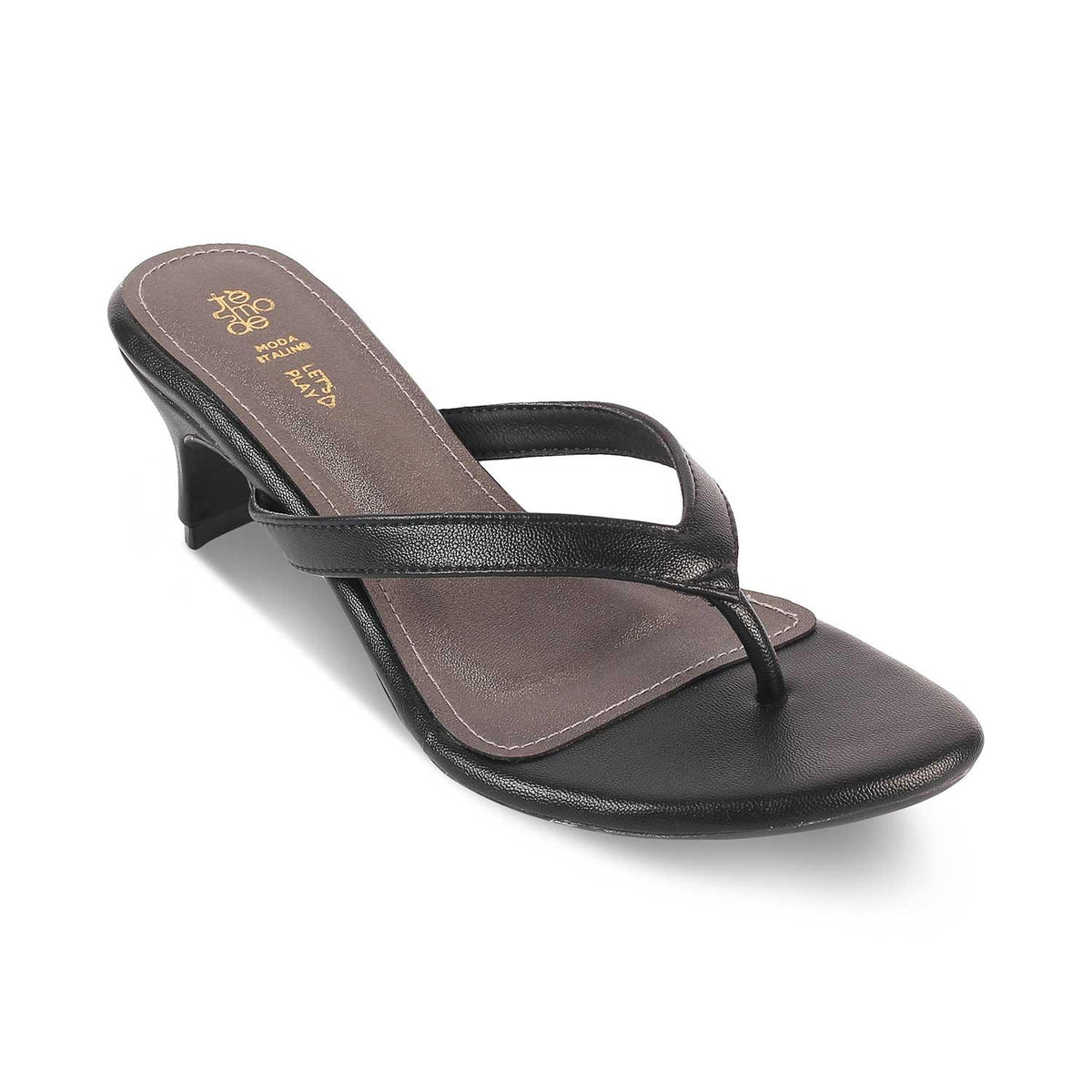 The Puglia Black Women's Dress Heel Sandals Tresmode - Tresmode