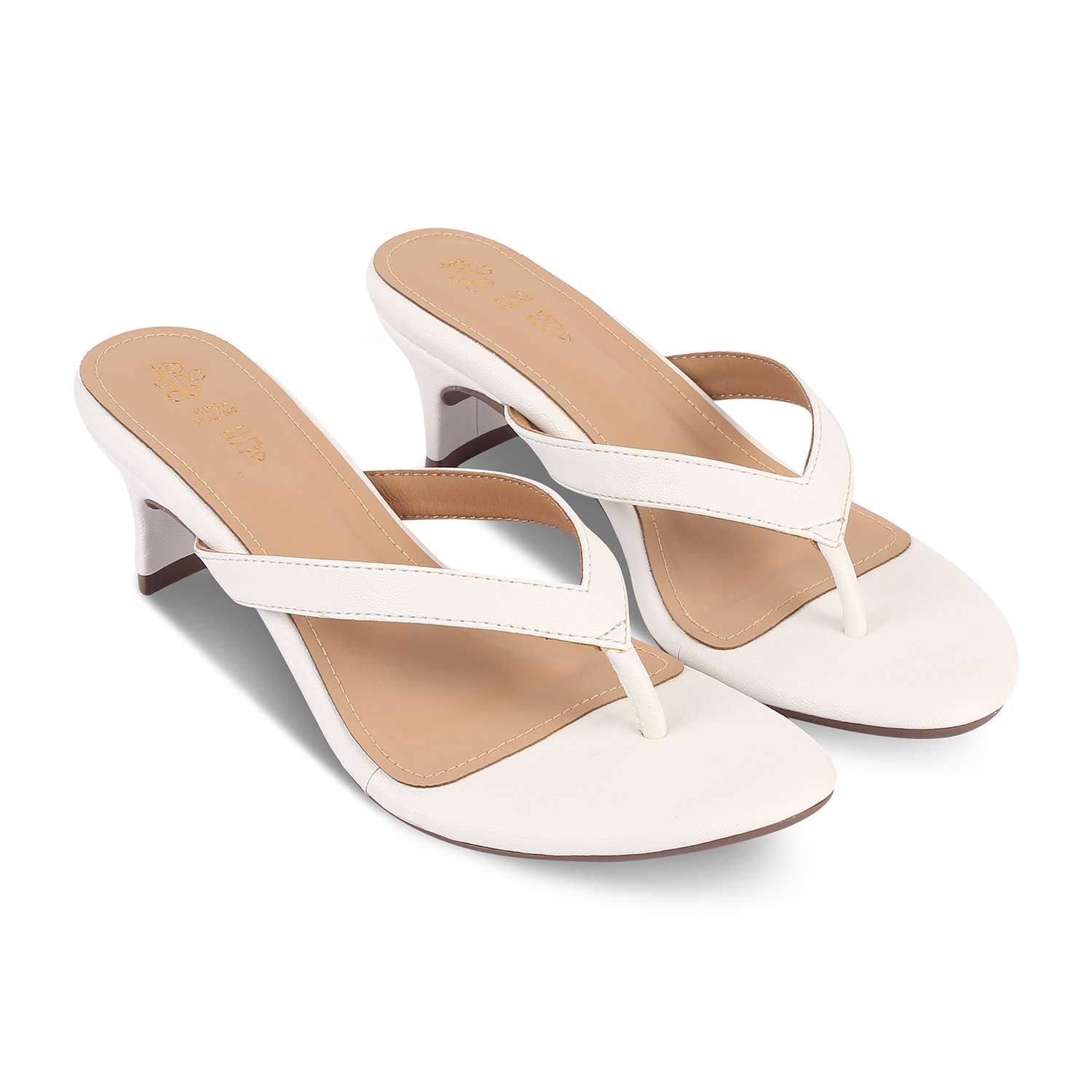 The Puglia White Women's Dress Heel Sandals Tresmode - Tresmode