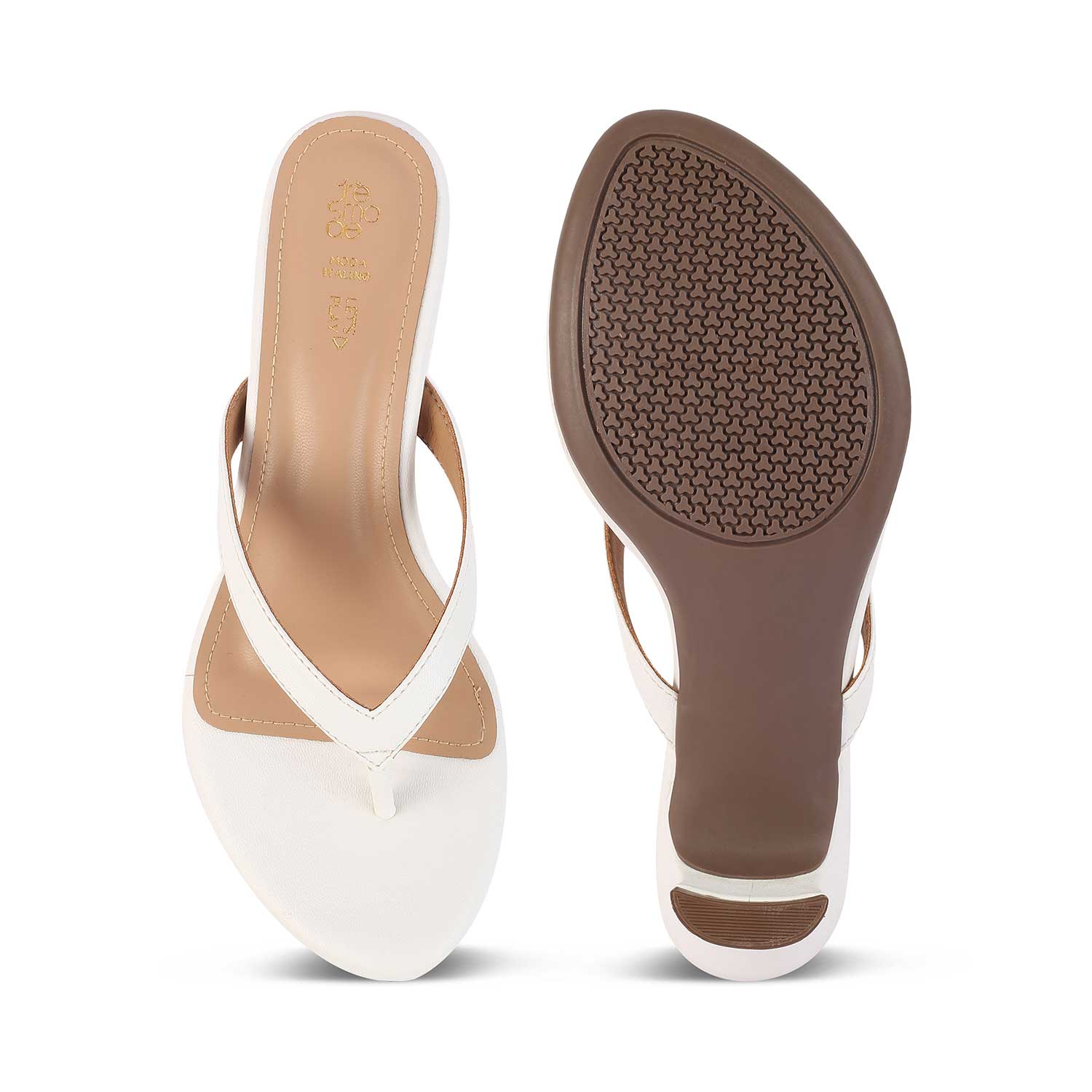 The Puglia White Women's Dress Heel Sandals Tresmode - Tresmode