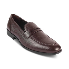 The Quebec Brown Men's Leather Loafers Tresmode - Tresmode