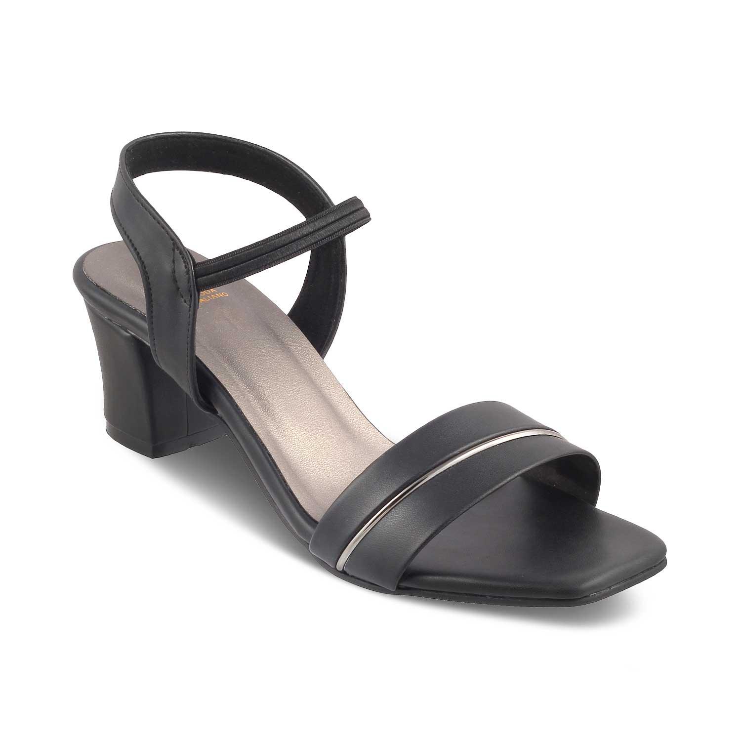 The Rachel-2 Black Women's Dress Block Heel Sandals Tresmode - Tresmode