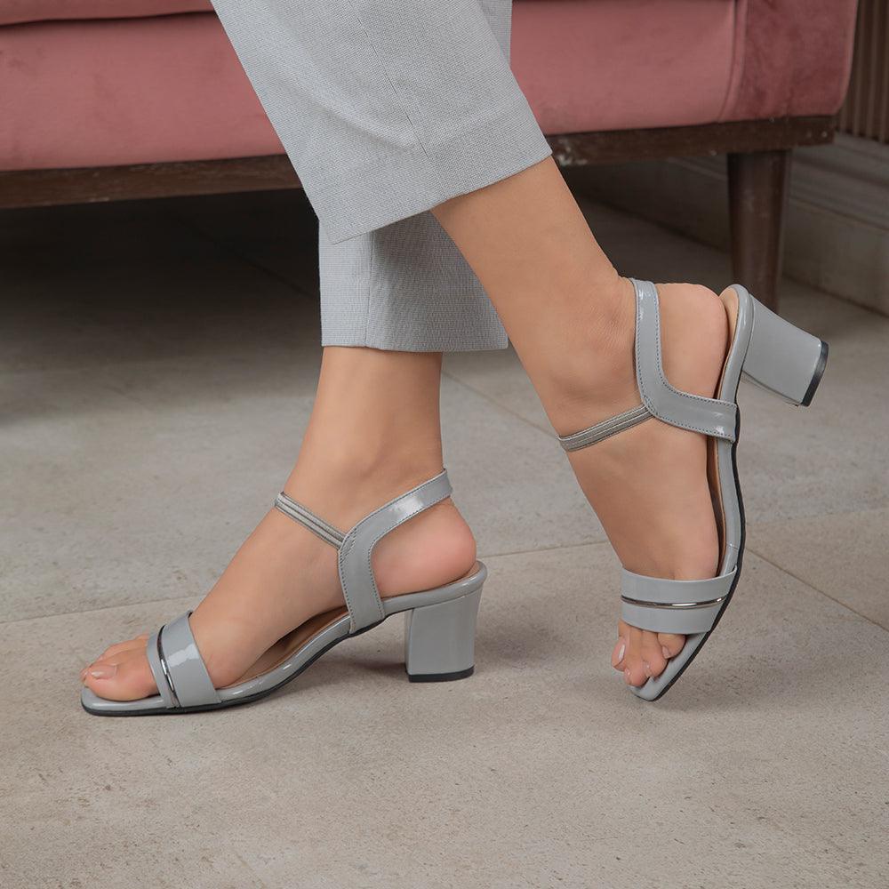 The Rachel Grey Women's Dress Block Heel Sandals Tresmode - Tresmode