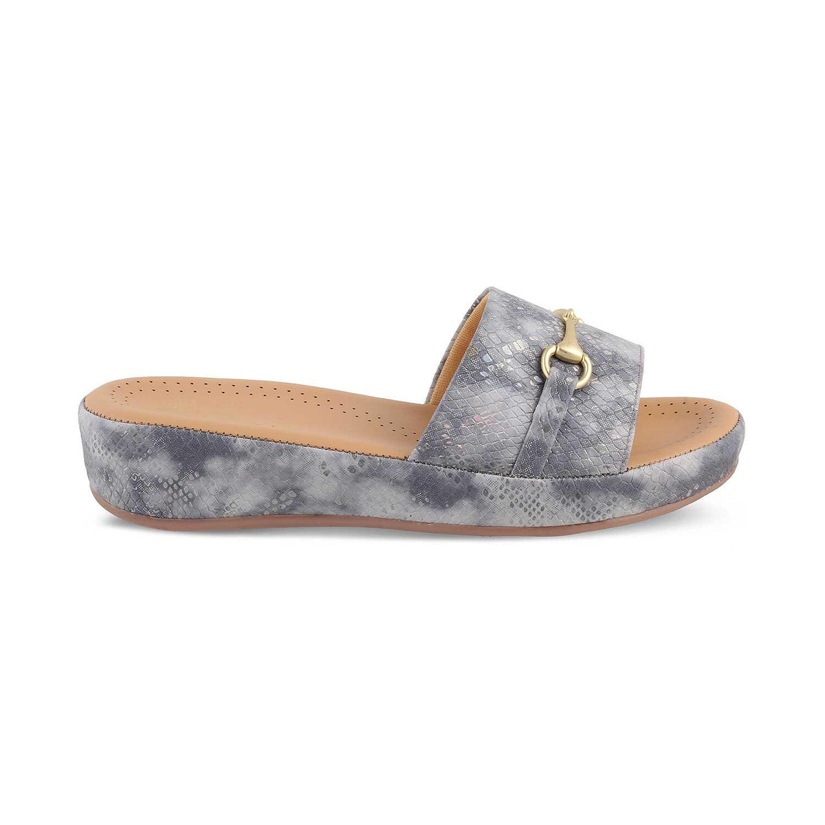 The Rec Grey Women's Dress Wedge Sandals Tresmode - Tresmode