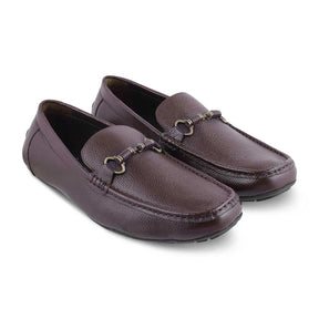 The Robuk Brown Men's Leather Driving Loafers Tresmode - Tresmode