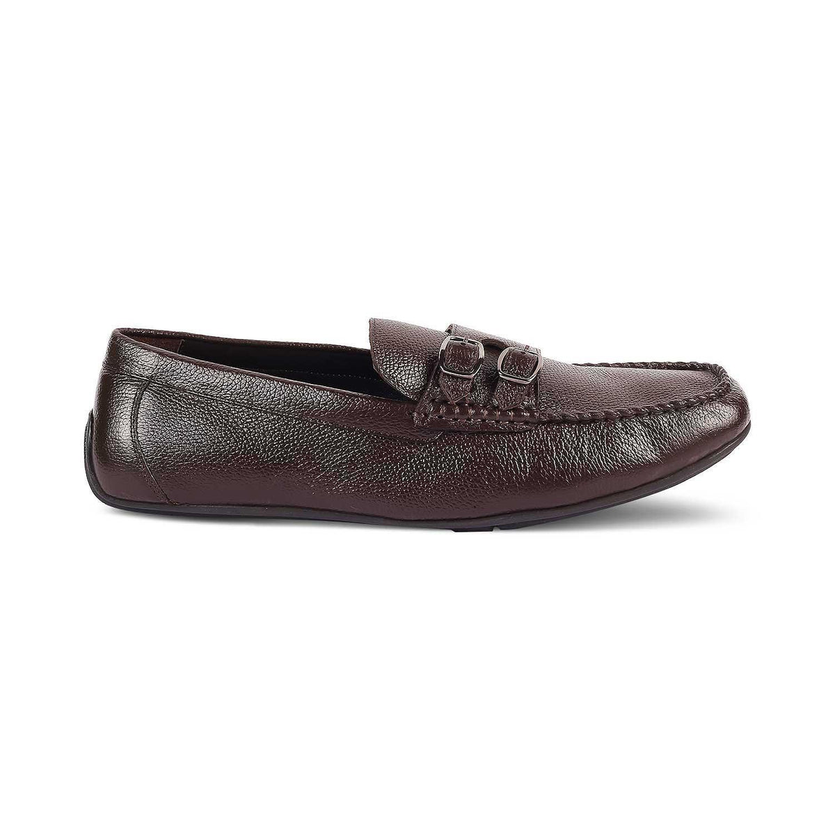 The Roby Brown Men's Double Monk Shoes Tresmode - Tresmode