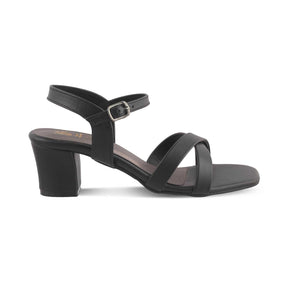 The Roche Black Women's Dress Block Heel Sandals Tresmode - Tresmode