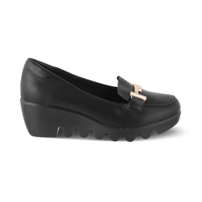 The Toroc Black Women's Dress Wedge Sandals Tresmode - Tresmode