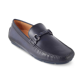 The Rodeo Blue Men's Leather Driving Loafers Tresmode - Tresmode