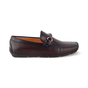 The Rodeo Brown Men's Leather Driving Loafers Tresmode - Tresmode