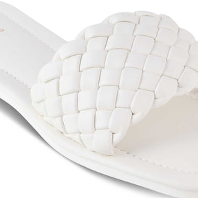 The Romana White Women's Casual Flats Tresmode - Tresmode