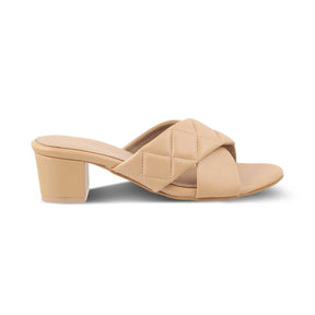 The Romi TMM-5 Beige Women's Dress Block Heel Sandals Tresmode - Tresmode