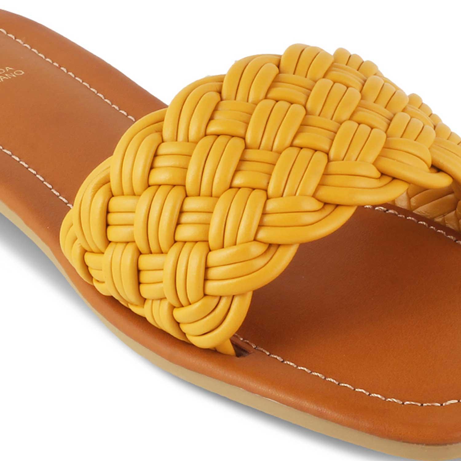 The Royza Yellow Women's Casual Flats Tresmode - Tresmode