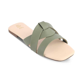 The Sacck Green Women's Casual Flats Tresmode - Tresmode