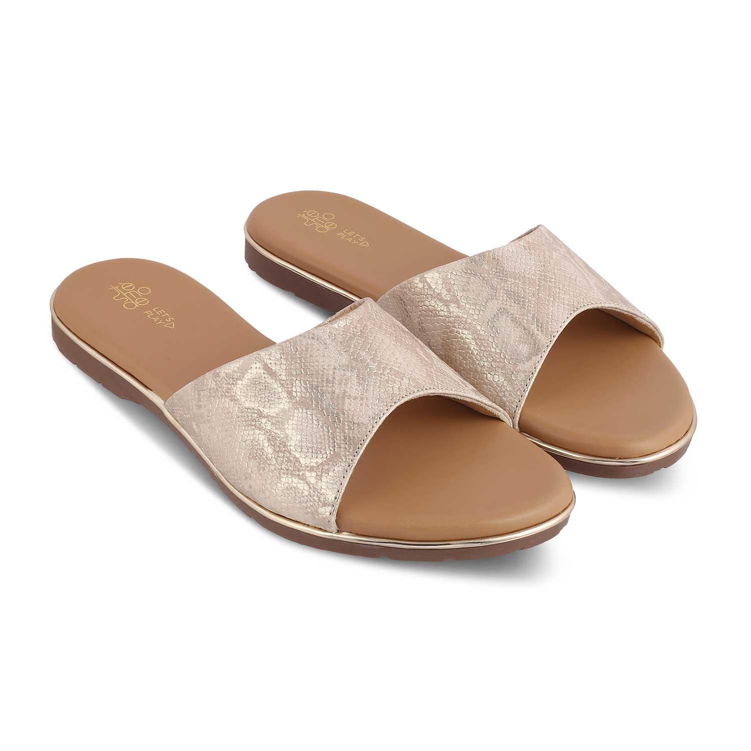 The Safad Gold Women's Dress Flats Tresmode - Tresmode