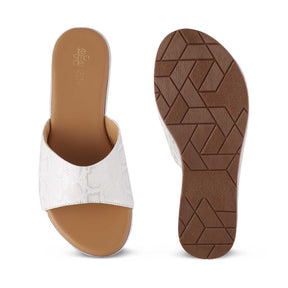 The Safad White Women's Dress Flats Tresmode - Tresmode