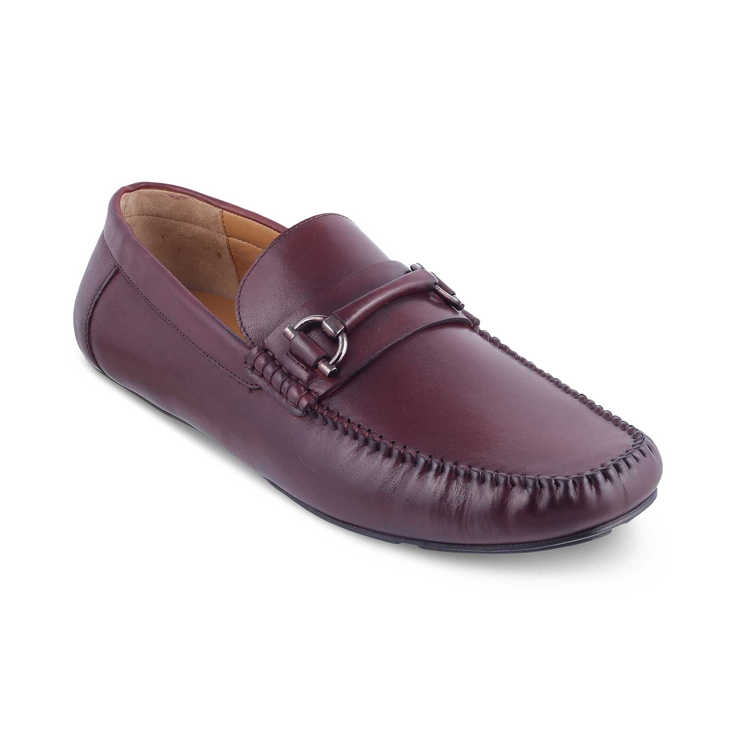 The Salvo Wine Men's Leather Driving Loafers Tresmode - Tresmode