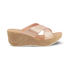 The Santamon Champagne Women's Dress Wedge Sandals Tresmode - Tresmode