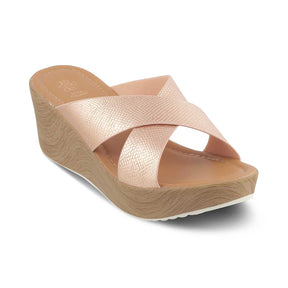 The Santamon Champagne Women's Dress Wedge Sandals Tresmode - Tresmode