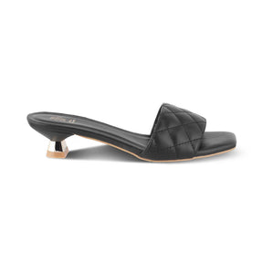 The Sardini Black Women's Dress Kitten Heel Sandals Tresmode - Tresmode