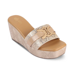 The Sbo Gold Women's Dress Wedge Sandals Tresmode - Tresmode