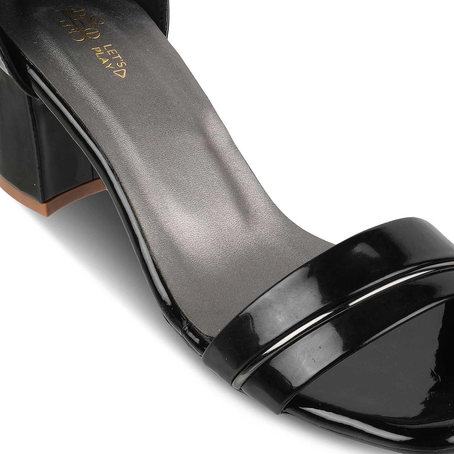 The Seel Black Women's Dress Block Heel Sandals Tresmode - Tresmode