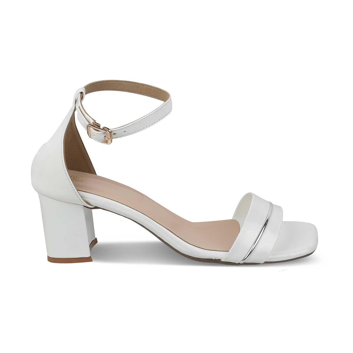 The Seel White Women's Dress Block Heel Sandals Tresmode - Tresmode