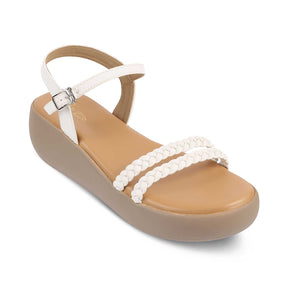 The Seev White Women's Dress Wedge Sandals Tresmode - Tresmode