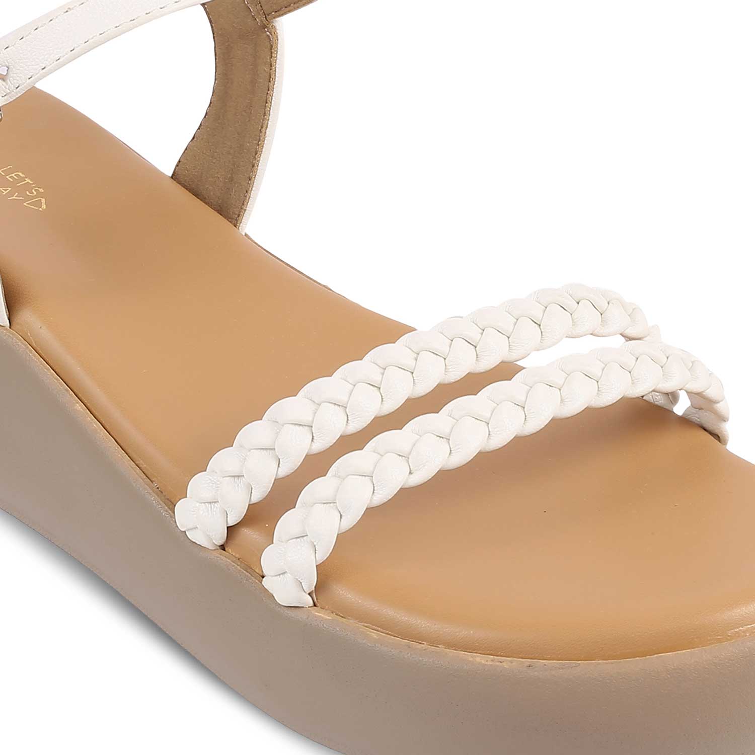 The Seev White Women's Dress Wedge Sandals Tresmode - Tresmode