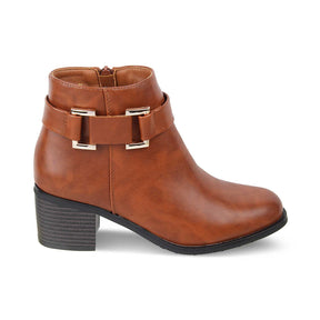 The Seine Camel Women's Ankle-length Boots Tresmode - Tresmode