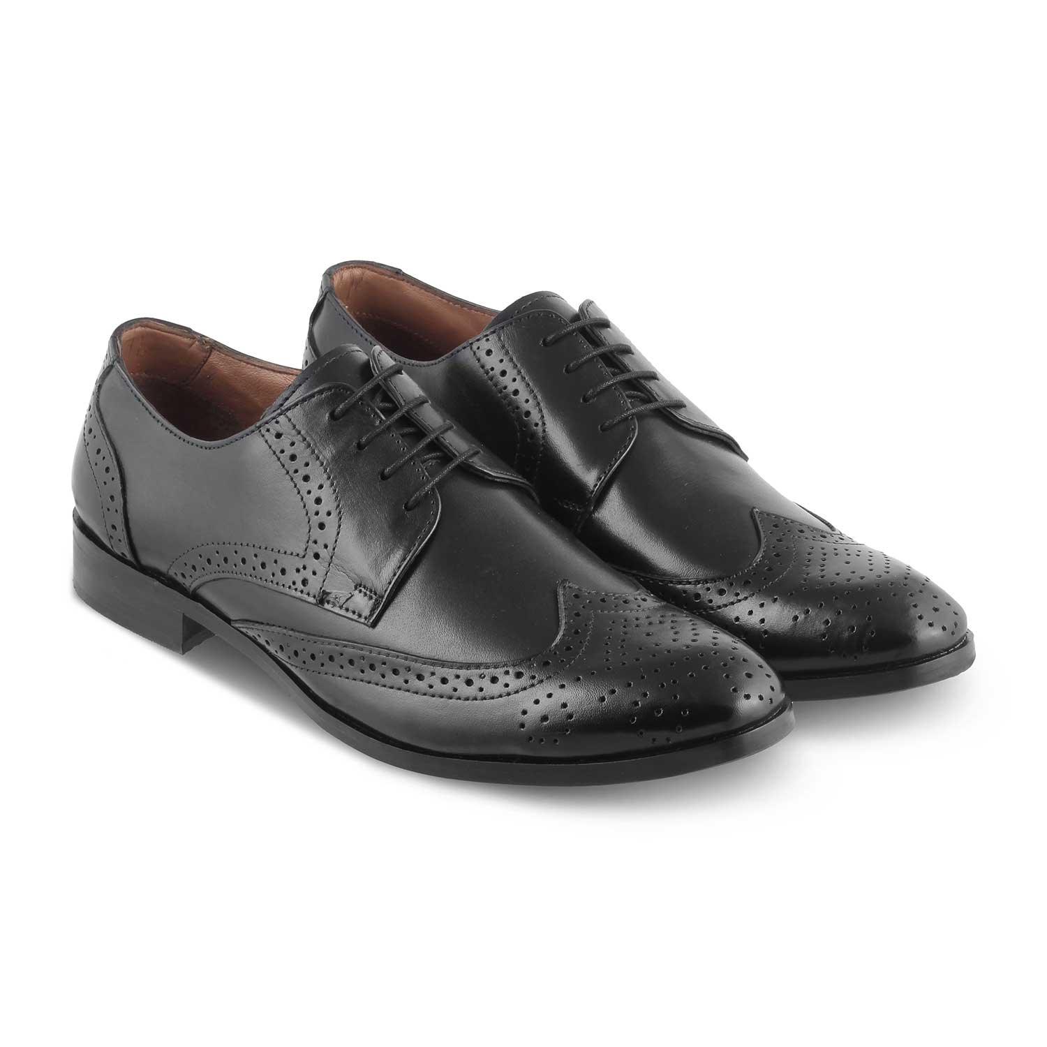 The Shell Black Men's Derby Lace Ups Tresmode - Tresmode