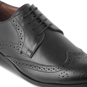 The Shell Black Men's Derby Lace Ups Tresmode - Tresmode