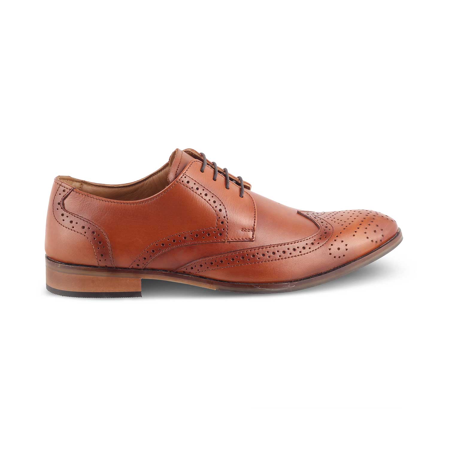 The Shell Tan Men's Derby Lace Ups Tresmode - Tresmode