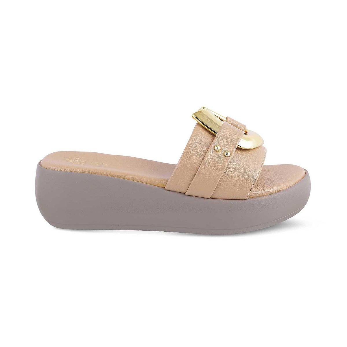 The Shorse Beige Women's Dress Wedge Sandals Tresmode - Tresmode