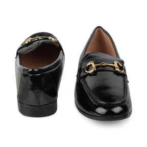 The Sigor Black Women's Dress Loafers Tresmode - Tresmode