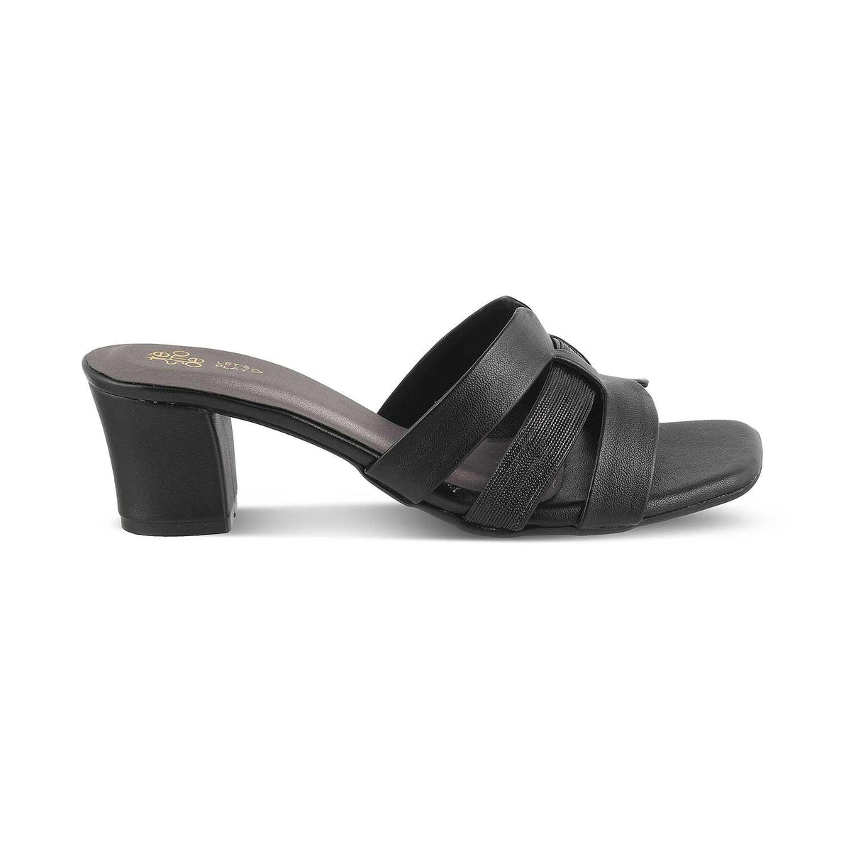 The Silo Black Women's Dress Block Heel Sandals Tresmode - Tresmode