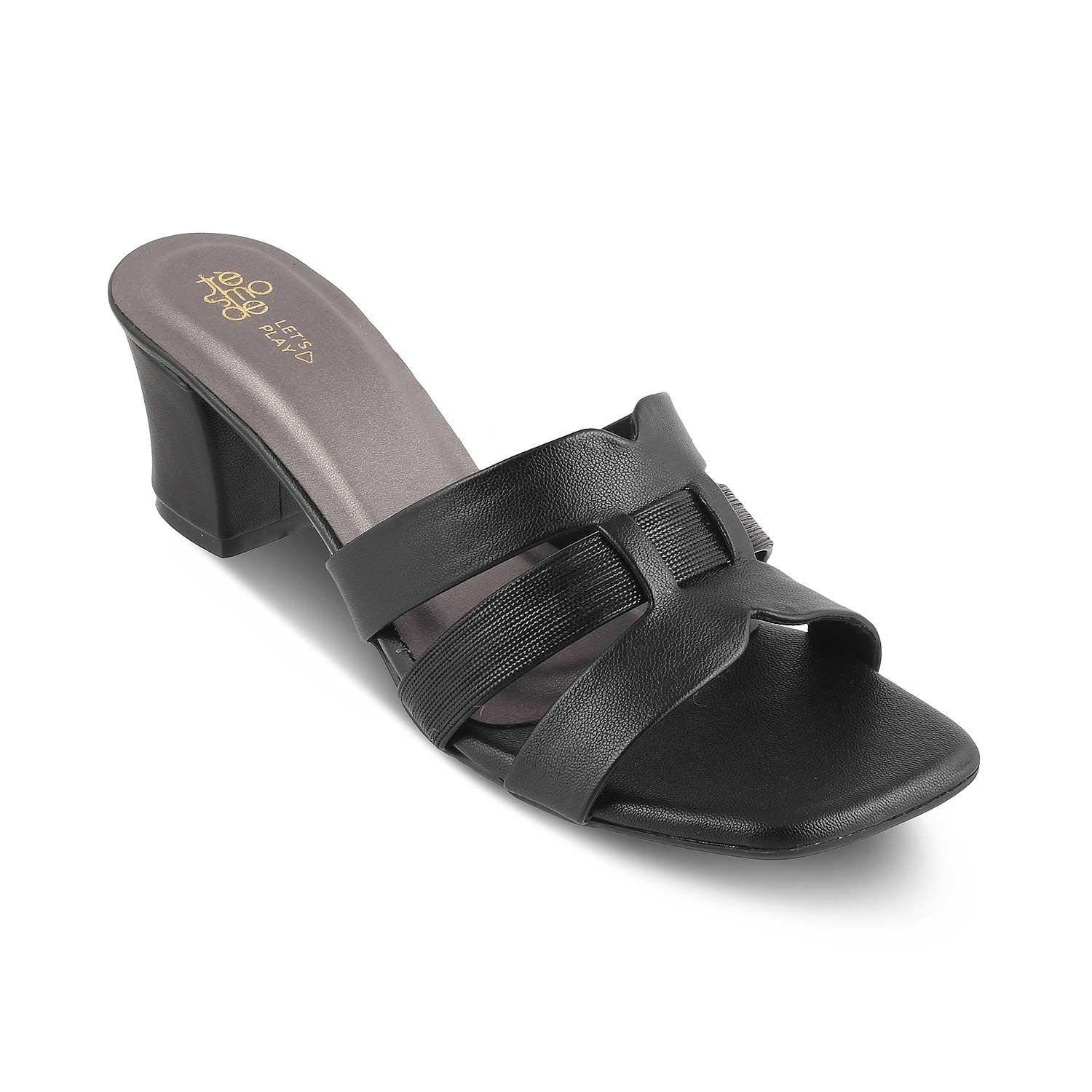 The Tosilo Black Women's Dress Block Heel Sandals Tresmode - Tresmode