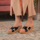 The Simi Black Women's Dress Wedge Sandals Tresmode