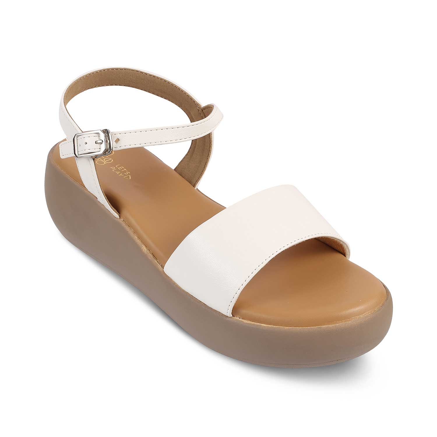 The Simpl White Women's Dress Wedge Sandals Tresmode - Tresmode