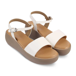 The Simpl White Women's Dress Wedge Sandals Tresmode - Tresmode