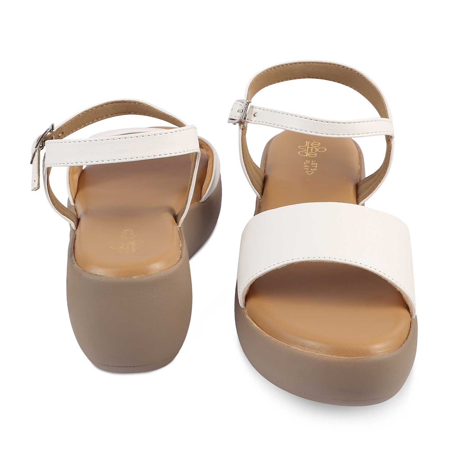 The Simpl White Women's Dress Wedge Sandals Tresmode - Tresmode