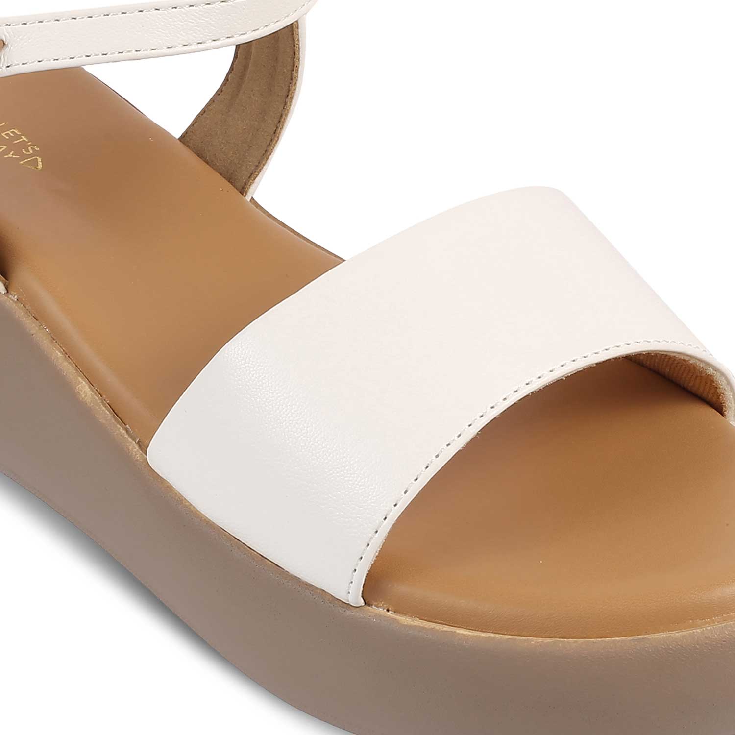 The Simpl White Women's Dress Wedge Sandals Tresmode - Tresmode