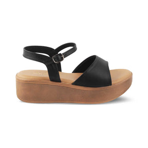 The Sin Black Women's Dress Platform Wedge Sandals Tresmode - Tresmode