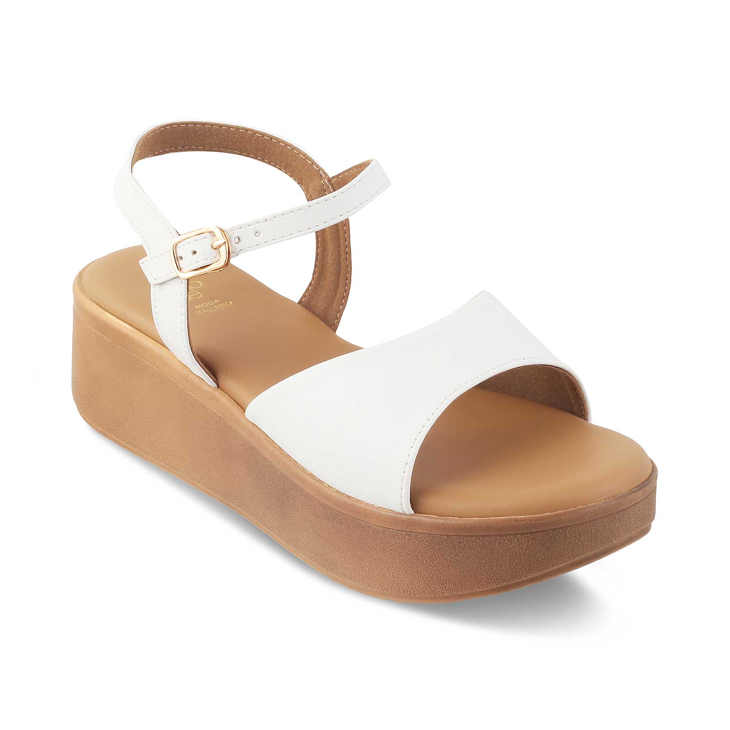 The Sinhere White Women's Dress Platform Wedge Sandals Tresmode - Tresmode