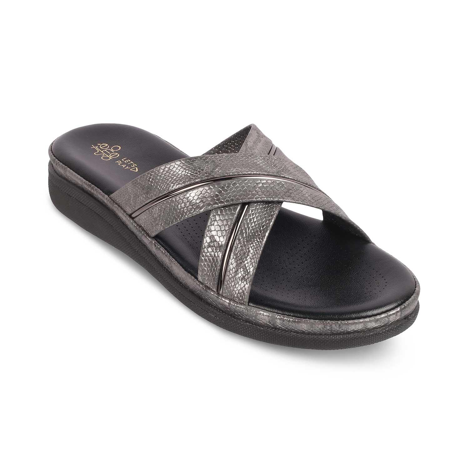 The Slide Black Women's Casual Flats Tresmode - Tresmode