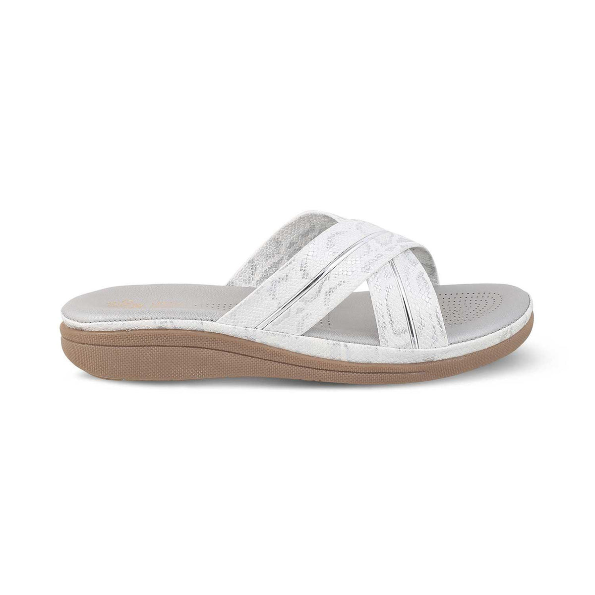 The Slide Silver Women's Casual Flats Tresmode - Tresmode