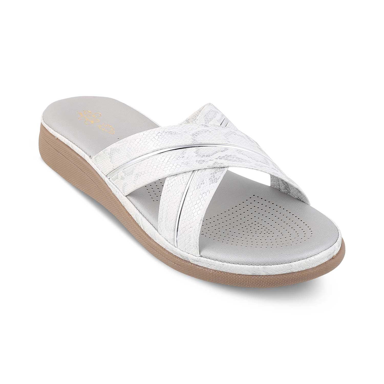 The Slide Silver Women's Casual Flats Tresmode - Tresmode