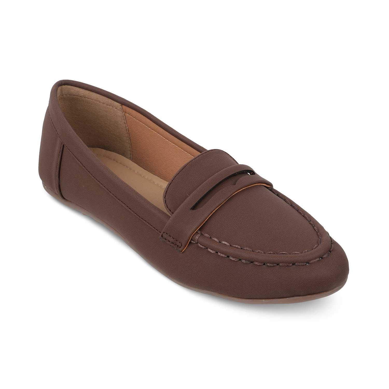 The Snap Brown Women's Casual Loafers Tresmode - Tresmode