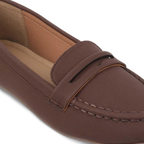 The Snap Brown Women's Casual Loafers Tresmode - Tresmode