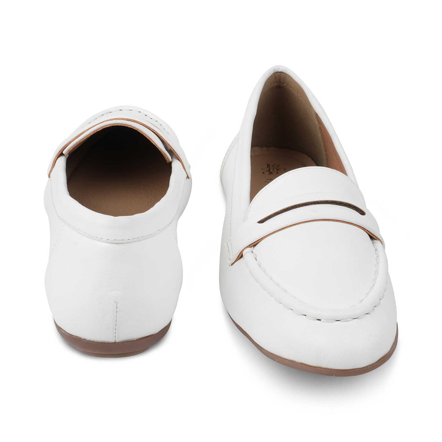 The Snap White Women's Casual Loafers Tresmode - Tresmode